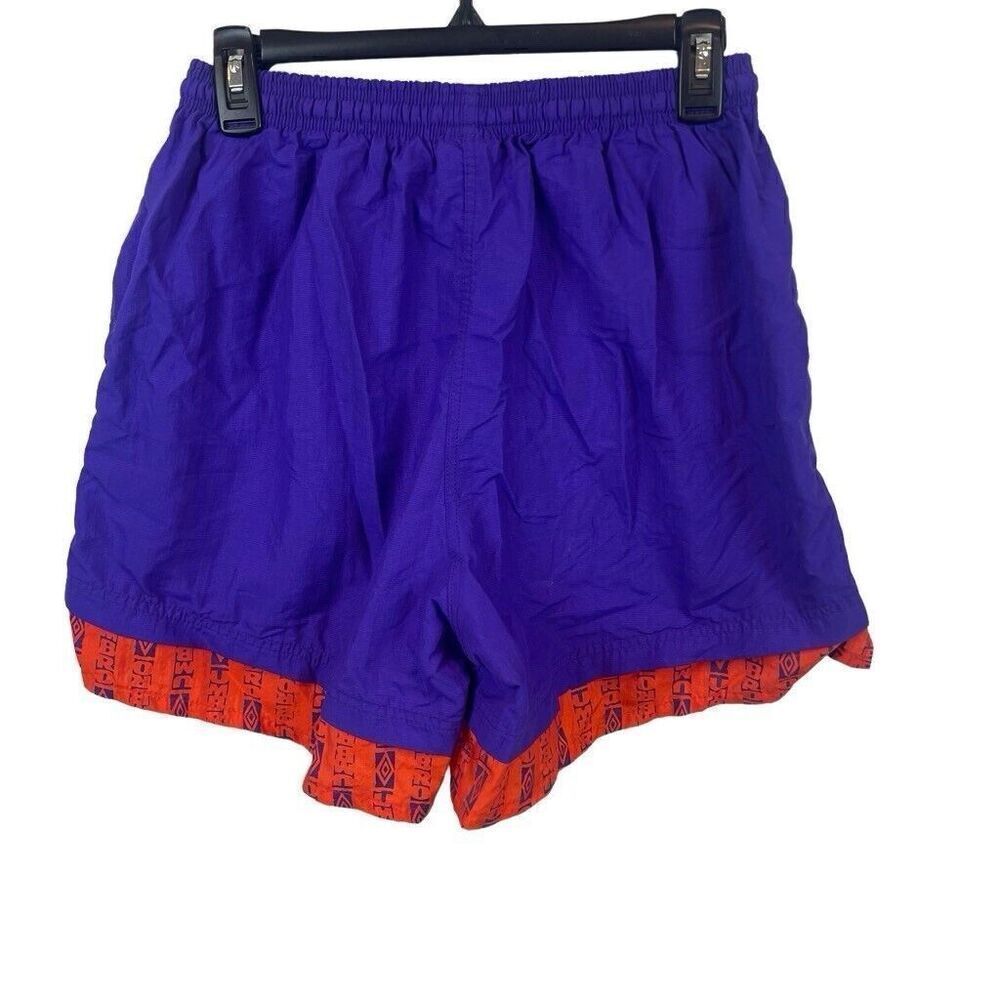 Vintage Umbro Made in USA‎ Purple Orange Shorts Aztec Size M